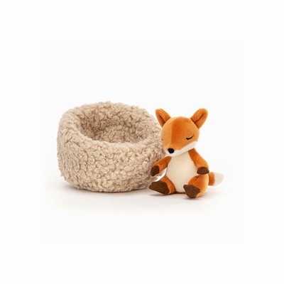 Jellycat Hibernating Fox Australia | 691502CKX